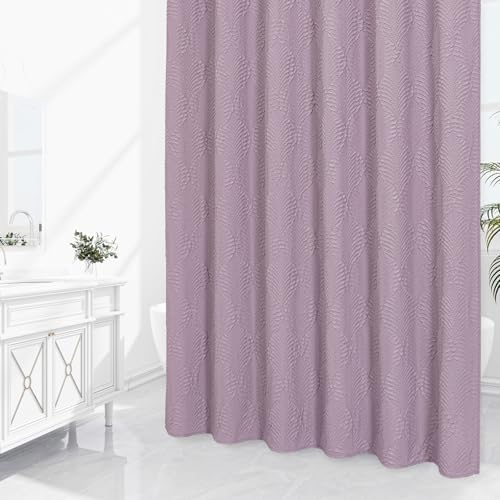 Gibelle Lavender Shower Curtain for Bathroom, Farmhouse Bath Curtain 72x72