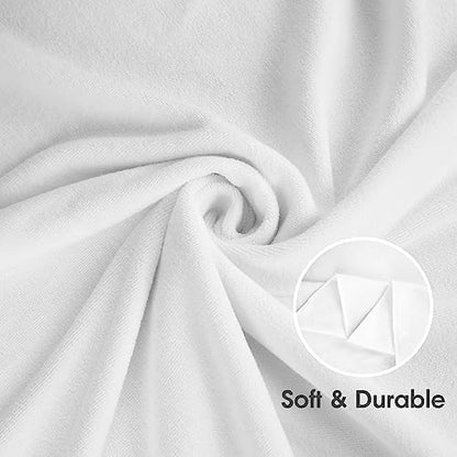 JML Microfiber Bath Towel Set, 4 Pack, 27" x 55", White