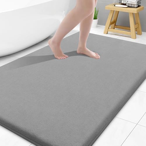 Smiry Memory Foam Bath Mat 59x34, Extra Soft and Absorbent Bathroom Rugs