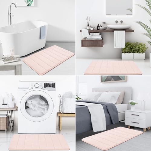 Buganda Memory Foam Bath Mat 47 x 24, Ultra Soft Absorbent Bathroom Rugs