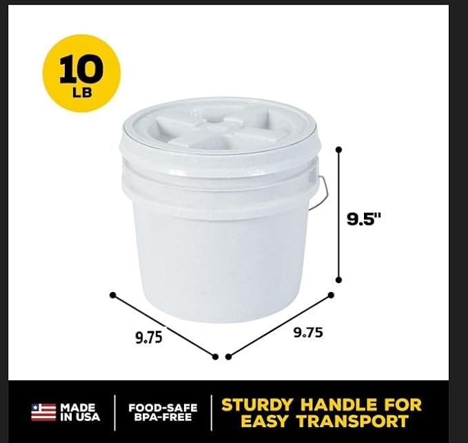 Gamma2 Vittles Vault Dog Food Storage Container, Up to 10 Pounds Dry Pet Food Storage, Made in USA