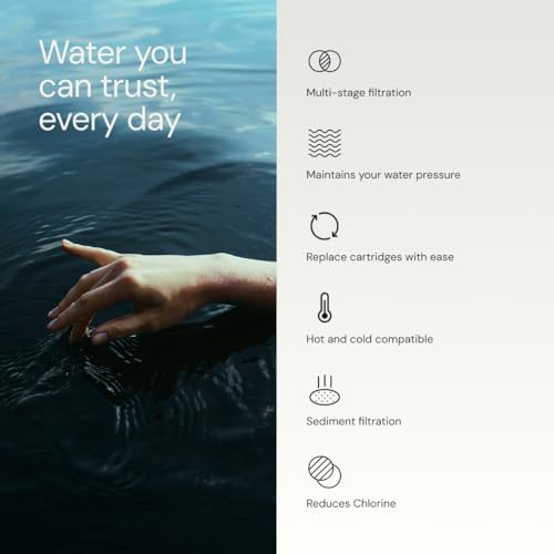 Aquabliss High Output Revitalizing Shower Filter - Reduces Dry Itchy Skin, Dandruff, Eczema, and Dramatically Improves The Condition of Your Skin, Hair and Nails - Chrome (SF100)