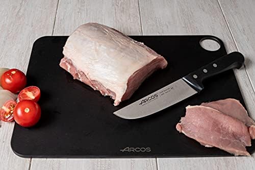 Arcos Butcher Knife 6 Inch Nitrum Stainless Steel. Professional Cooking Knife For Cutting Meat, Fish and Vegetables. Ergonomic Polyoxymethylene Handle. Series Universal. Color Black.