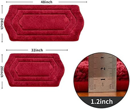 COSY HOMEER Non-Slip Bath Mats Extra Thick Absorbent Plush Washable