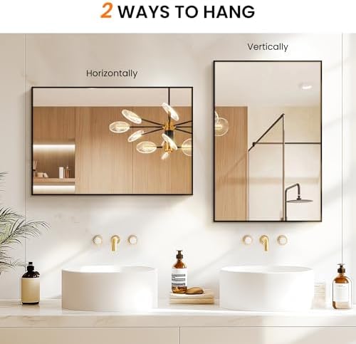 Bathroom Vanity Mirror for Wall 2Pack 36"x24" Bathroom Mirror for Over Sink