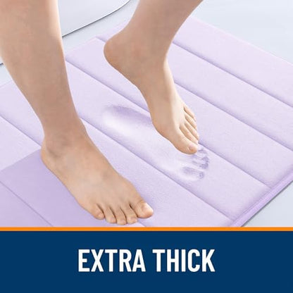 OLANLY Memory Foam Long Bathroom Rugs Runner 44x24, Super Soft Absorbent