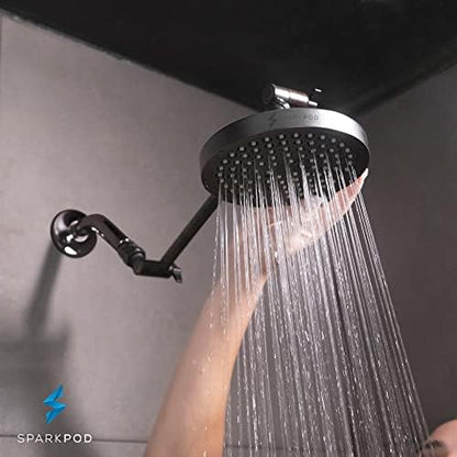 SparkPod Rain Shower Head, 6 Inch Round, Vintage Oil-Rubbed Bronze Finish