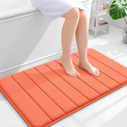 OLANLY Memory Foam Bath Mat 35x24, Super Soft and Absorbent Bathroom Rugs