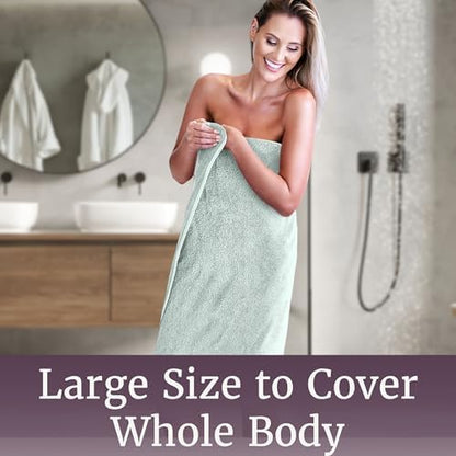 Lavish Home Bathroom Towels Set, Bathroom Essentials, Seafoam, Set of 8