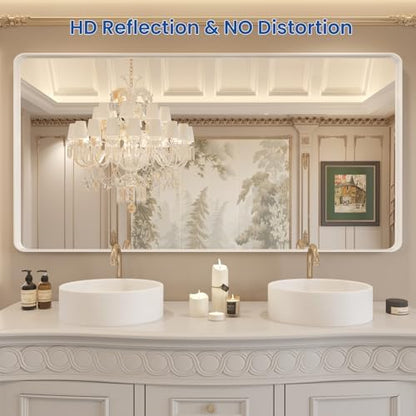 WEER White Bathroom Vanity Mirror 72x36 Inch