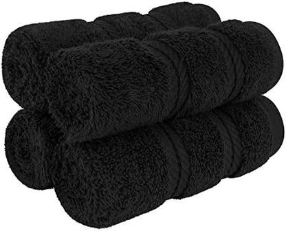 American Soft Linen 100% Cotton Luxury Turkish Towels, 4 PC Washcloth Set