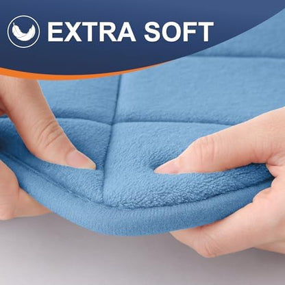 OLANLY Memory Foam Bath Mat 59x34, Ultra Soft and Absorbent Bathroom Rugs