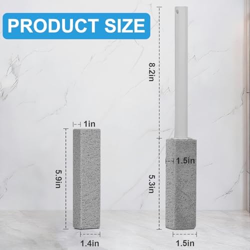 16 Packs Pumice Stone Toilet Bowl Cleaner, Pumice Stone for Cleaning, Powerfully Cleans Hard Water Rings, for Cleaning Toilets, Bathtubs, Grills, Swimming Pools, Sinks
