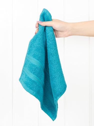 American Soft Linen 100% Cotton Luxury Turkish Towels, 4 PC Washcloth Set