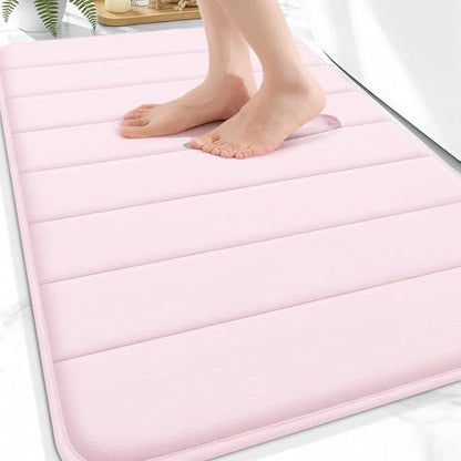 OLANLY Memory Foam Bath Mat 32x20, Super Soft and Absorbent Bathroom Rugs