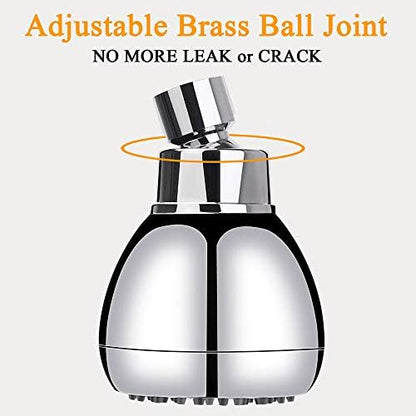 AISOSO Fixed Shower Head High Pressure 3 Inch Showerhead Chrome