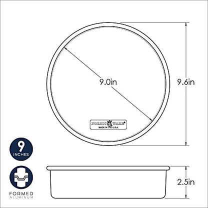 Nordic Ware Naturals Round Cake Pan, 9-Inch 2-Pack