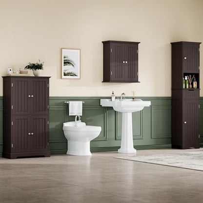 ChooChoo Bathroom Floor Cabinet with Adjustable Shelves