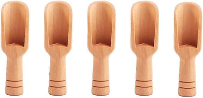 5Pcs Mini Wooden Spoon, Mini Bamboo Spoons, Bath Salt Spoon Condiment Wooden Spoon Cooking Spoons for Kitchen and Dining Spices Beans Rice Flour Sugar Tea