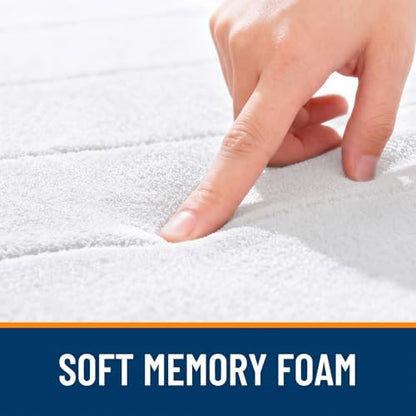 OLANLY Memory Foam Long Bathroom Rugs Runner 47x17, Super Soft Absorbent