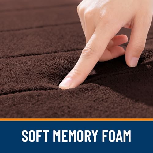 OLANLY Memory Foam Large Bath Mat 40x24, Super Soft Absorbent Bathroom Rugs
