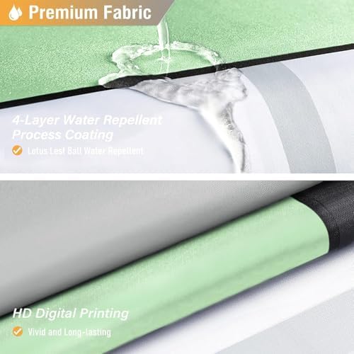 BTTN 60x72 Stall Geometric Waterproof Fabric Shower Curtain Set, Mint Green