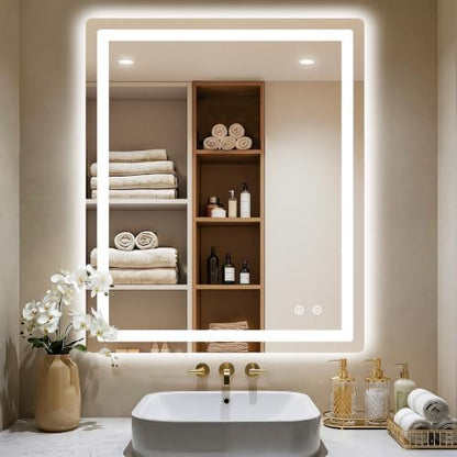 LED Bathroom Mirror, 30"x36" Bathroom Vanity Mirror with Lights