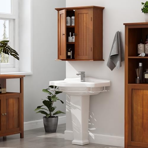 ChooChoo Bathroom Wall Cabinet with 2 Doors, Over The Toilet
