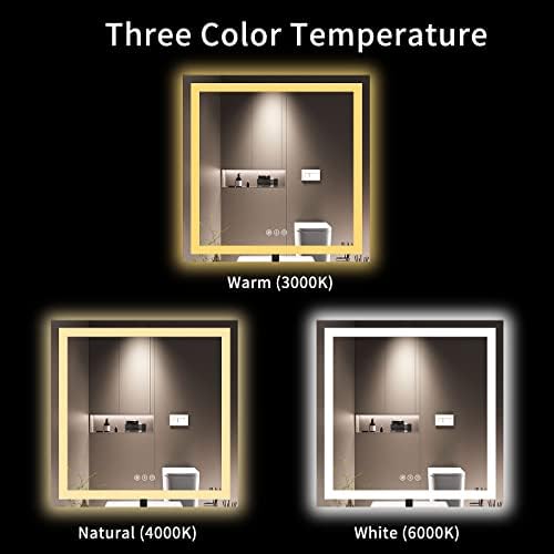 LOAAO 36"X36" LED Bathroom Mirror with Lights, UL Listed