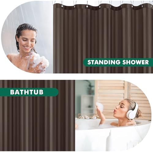 Fabric Shower Curtain Liner 72x72 Inch-Standard Size Cloth Shower Liners