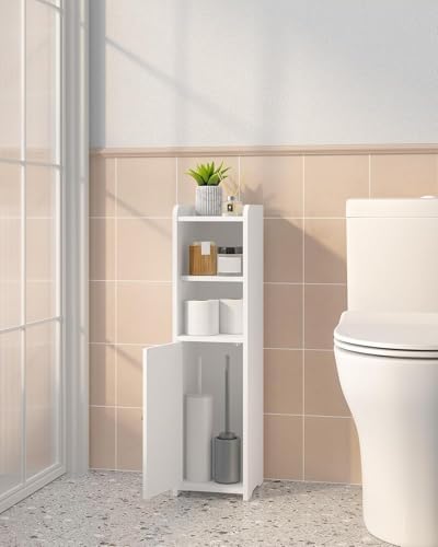 Hzuaneri Bathroom Storage Cabinet, Narrow Toilet Paper Cabinets with Doors