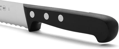 Arcos Bread Knife 8 Inch Nitrum Stainless Steel and 200 mm blade. Obtain a great variety of cuts for your food. Ideal knife for daily domestic use. Series Universal. Color Black