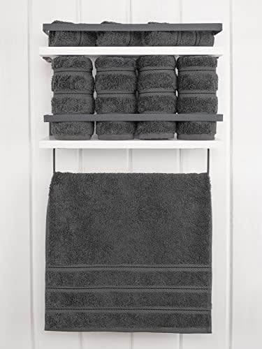 American Soft Linen 100% Cotton Luxury Turkish Towels, 4 PC Hand Towel Set