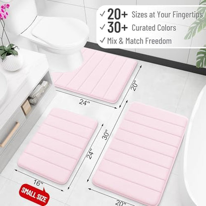 OLANLY Memory Foam Large Bath Mat 70x46, Super Soft Absorbent Bathroom Rugs