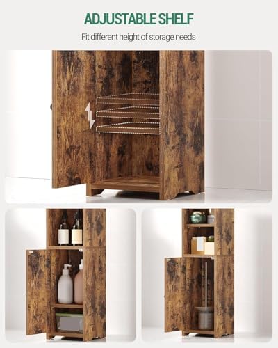 Hzuaneri Bathroom Storage Cabinet, Narrow Toilet Paper Cabinets with Doors