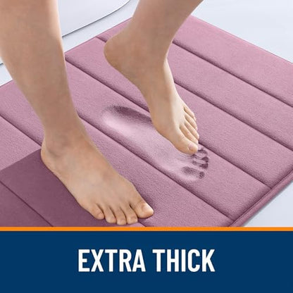 OLANLY Memory Foam Long Bathroom Rugs Runner 59x24, Super Soft Absorbent