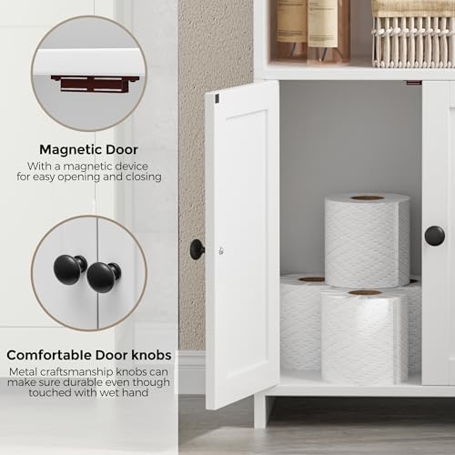 Homhedy Small Bathroom Storage Cabinet, Toilet Paper Storage Cabinet