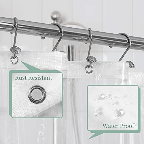 Mrs Awesome Stall Shower Curtain Liner 36x72, Clear