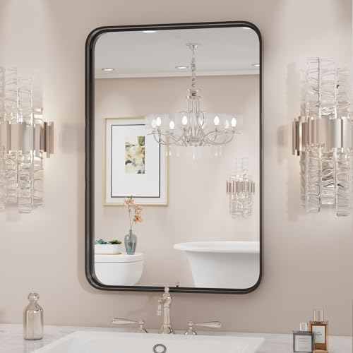 Sweetcrispy Bathroom Wall Mirror, Vanity Mirrors for Over Sink, 36x24 Inch