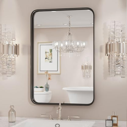 Sweetcrispy Bathroom Wall Mirror, Vanity Mirrors for Over Sink, 36x24 Inch