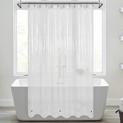 Mrs Awesome Frosted Shower Curtain Liner with Magnets, 72x72