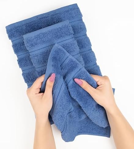 American Soft Linen 100% Cotton Luxury Turkish Towels, 4 PC Bath Towel Set