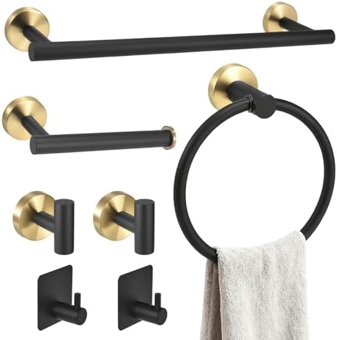 7 Pcs Bathroom Accessories Set, Towel Racks for Bathroom