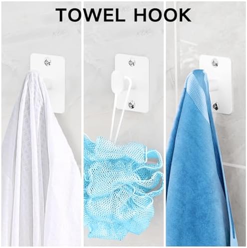 KLJKPA Bathroom Accessories Set, 4-Piece White Bathroom Hardware Set