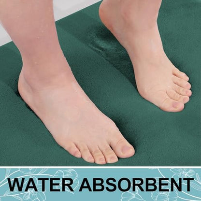 Smiry Memory Foam Bath Mat 36x24, Extra Soft and Absorbent Bathroom Rugs
