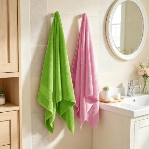 COZYART Bath Towel Set 6 PCS, Luxury 100% Turkish Cotton 650GSM Ultra Soft