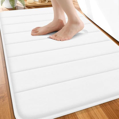 OLANLY Memory Foam Bath Mat 30x20, Super Soft and Absorbent Bathroom Rugs