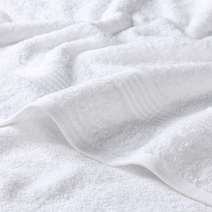 SUPERIOR Egyptian Cotton Bath Towel Set, Home Bathroom Towels, Master, Guest Bath, Decor Essentials, Quick Dry, Absorbent, Large Body Towels, Spa, Hotel, Resort, Adult, Kids, Set of 2, White