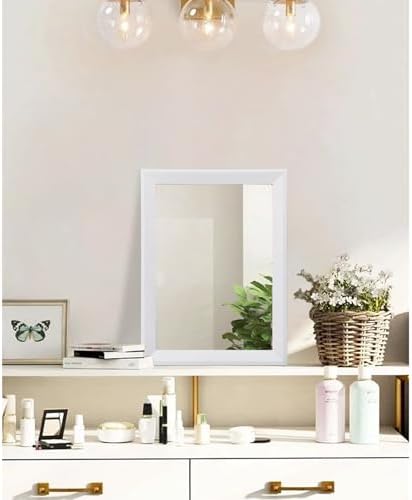 AAZZKANG Rectangular Wall Mirror Wood Framed Small Hanging Mirrors