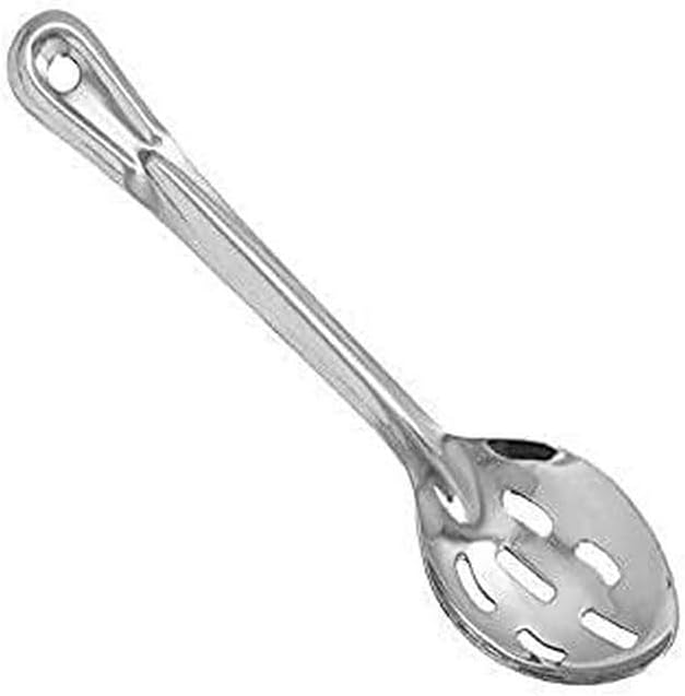 Winco Prime Stainless Steel Basting Spoon, NSF, Slotted, 11"